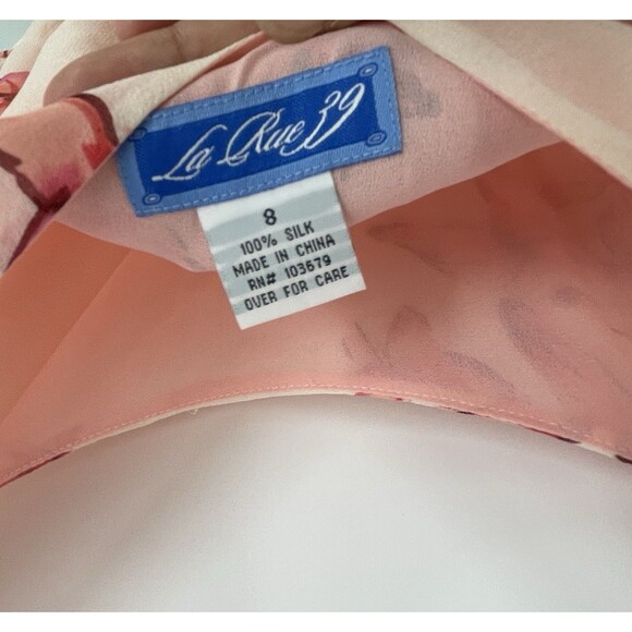 Vintage Y2K Slip Pink Butterfly Fairy Midi Lana Soft Girl Effy Whimsical Dress - Picture 12 of 12